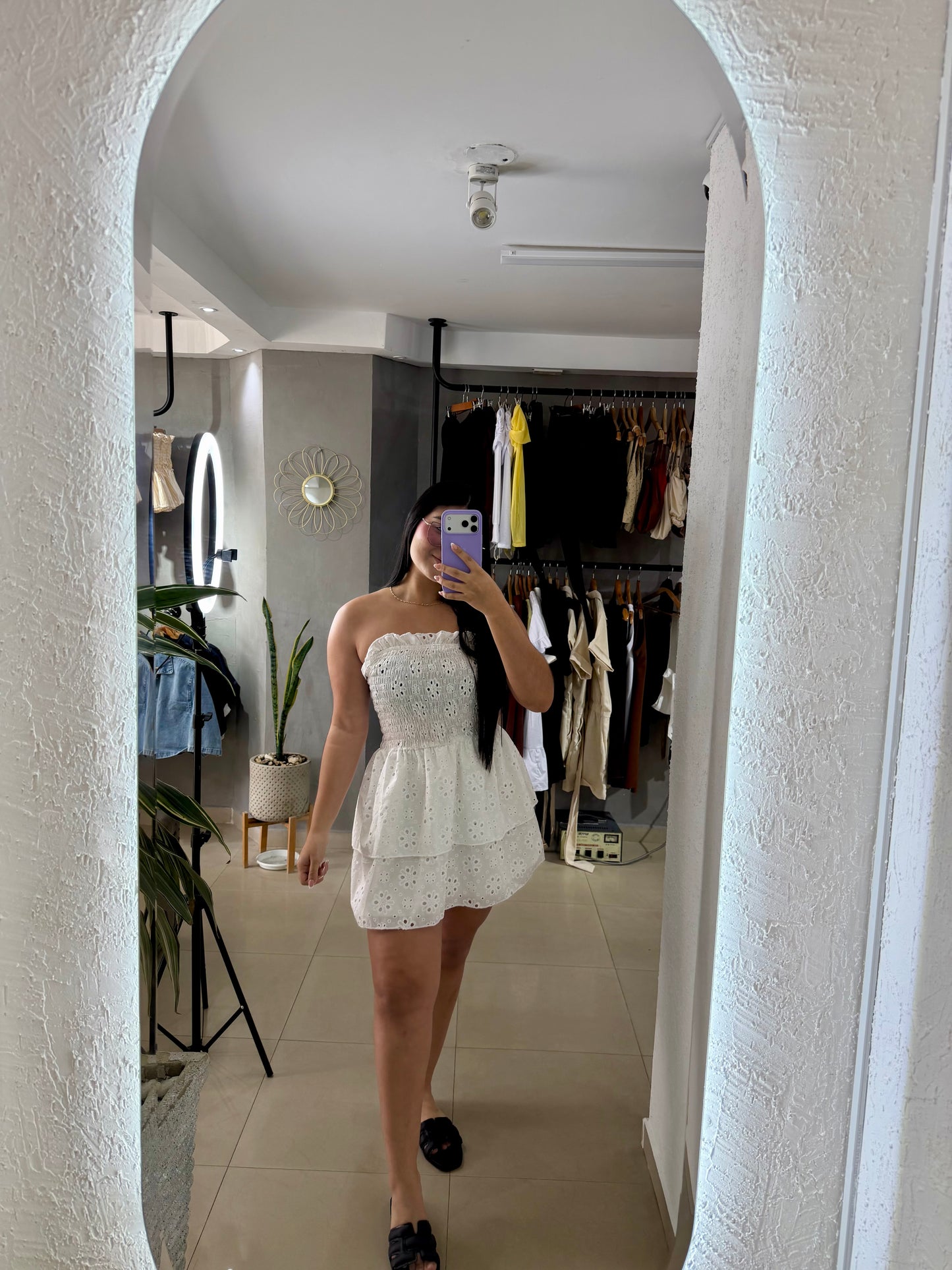 Vestido Hojalillo Estraple